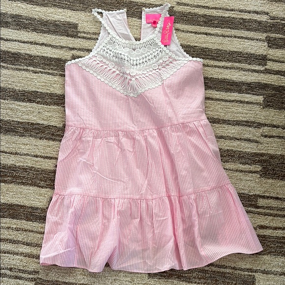 britt seersucker striped halter dress Lilly Pulitzer | Dresses | Lilly Pulitzer Britt Seersucker Striped Halter  Dress Size 2